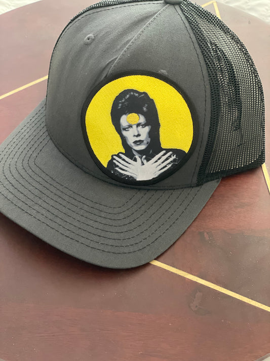 Bowie Yellow Circle Trucker Hat